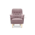 Velvet Fabric American Style Fabric 2 seats Sofa